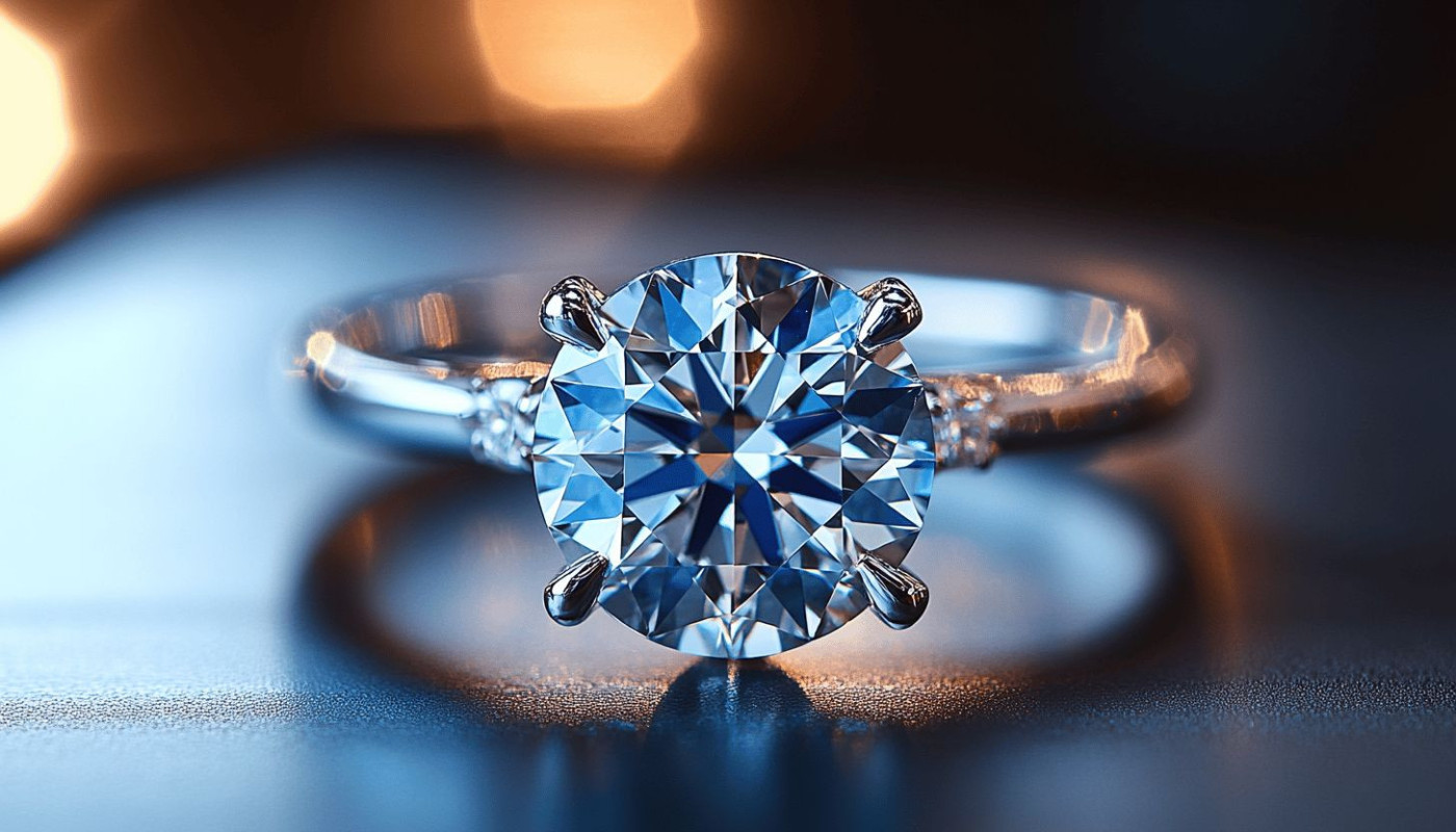 Bijoux - Découverte de l'élégance intemporelle d'une bague diamant bleu