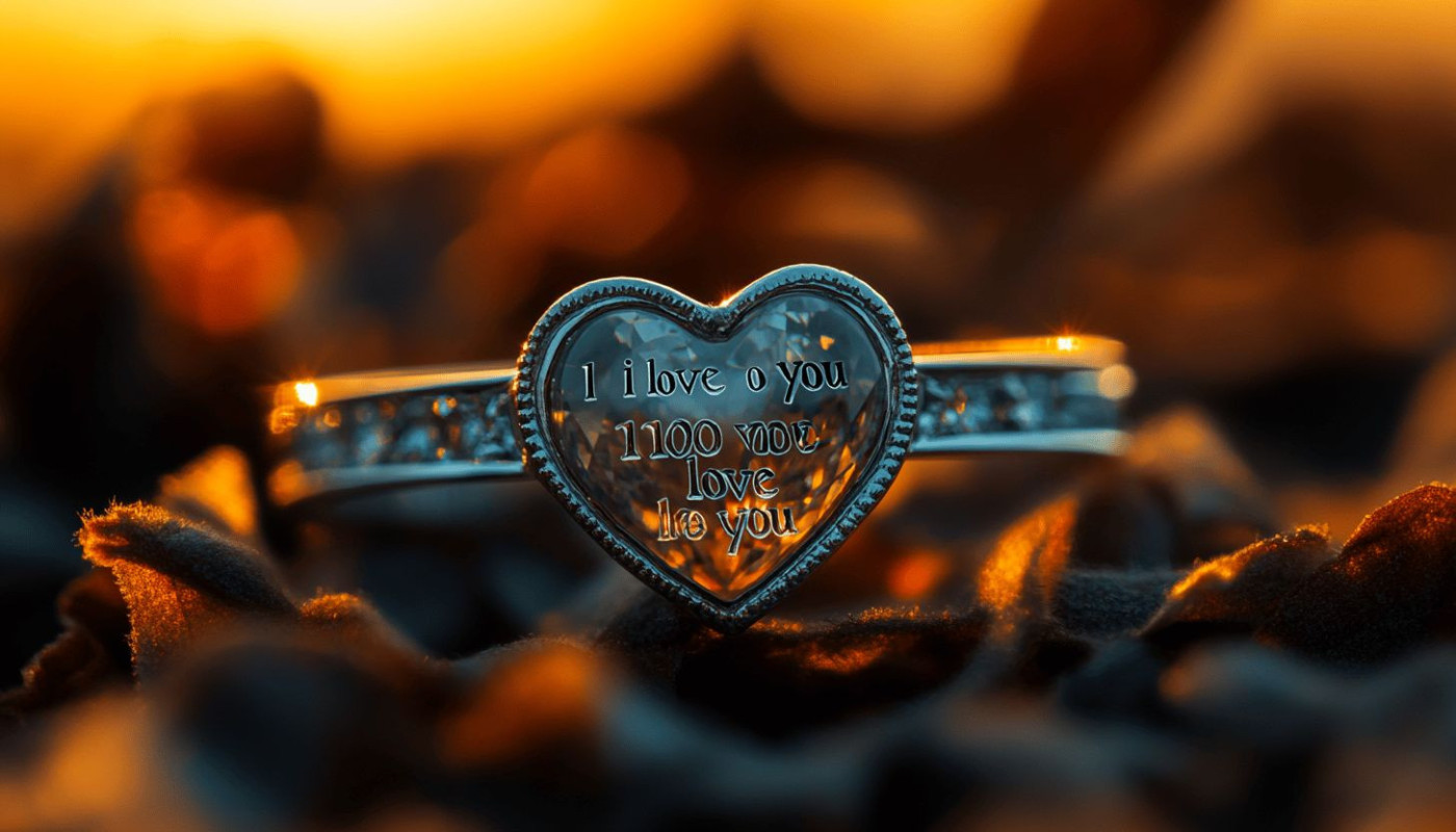 Découvrez la bague je t'aime en 100 langues, le symbole universel d'amour
