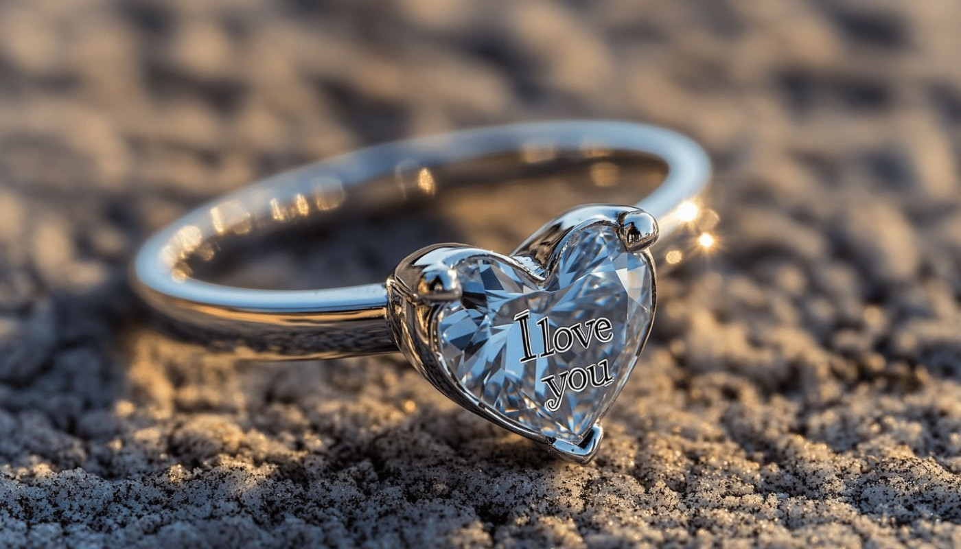 Offrir une bague je t'aime à son chéri - Expression d'amour et de romantisme